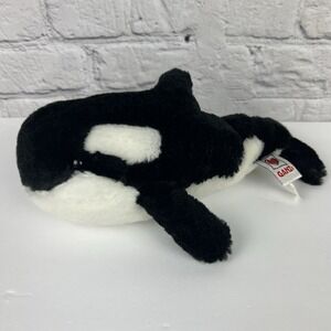 Ganz Webkinz Orca Killer‎ Whale HM221 Plush Stuffed Animal Toy Lovey 10" No Code